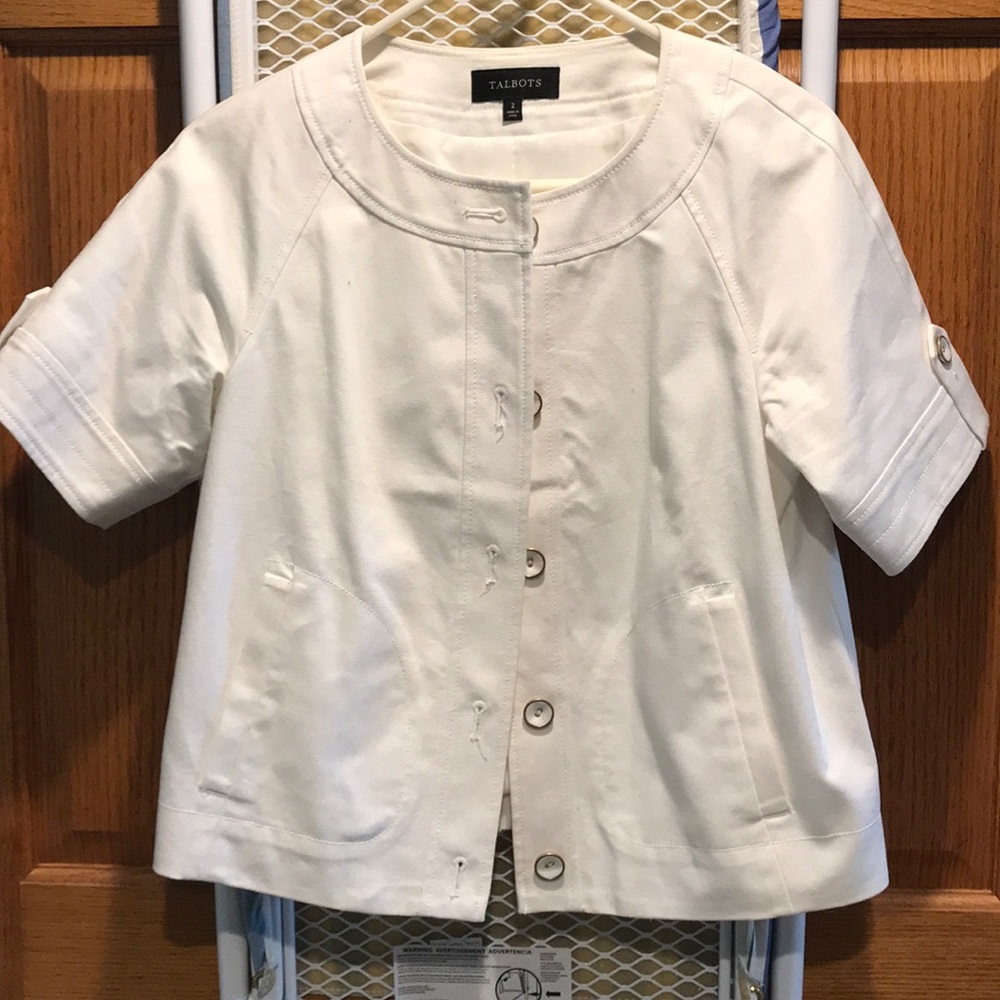 White jacket and matching pants both size 2